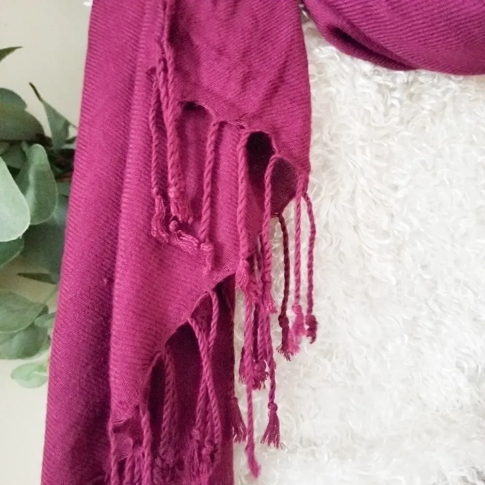 Scarf winter accessory fringe
